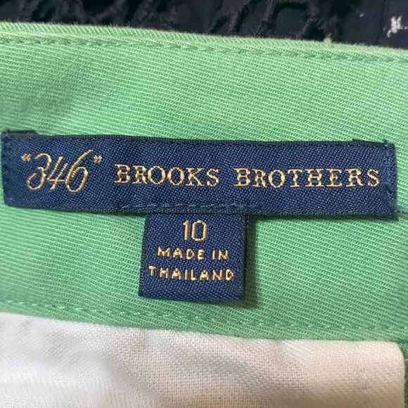 Brooks Brothers Green Twill Skirt Size Large 10 - Picture 3 of 3